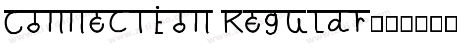 Connection Regular字体转换